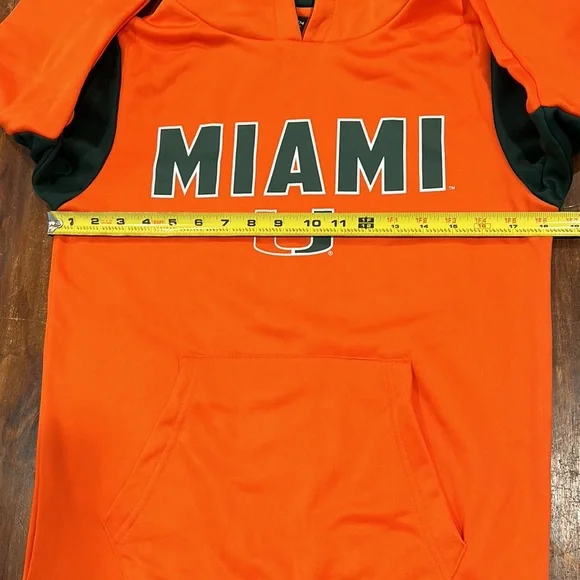Miami Hurricanes Pullover Hoodie, sz M (12-14yrs) - Picture 3 of 6